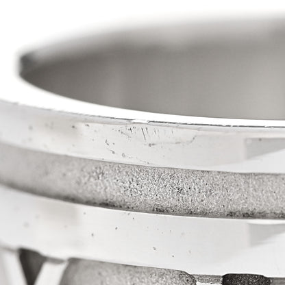Tiffany Sterling Silver 12mm Atlas Band Ring 53 6.5 5 of 5