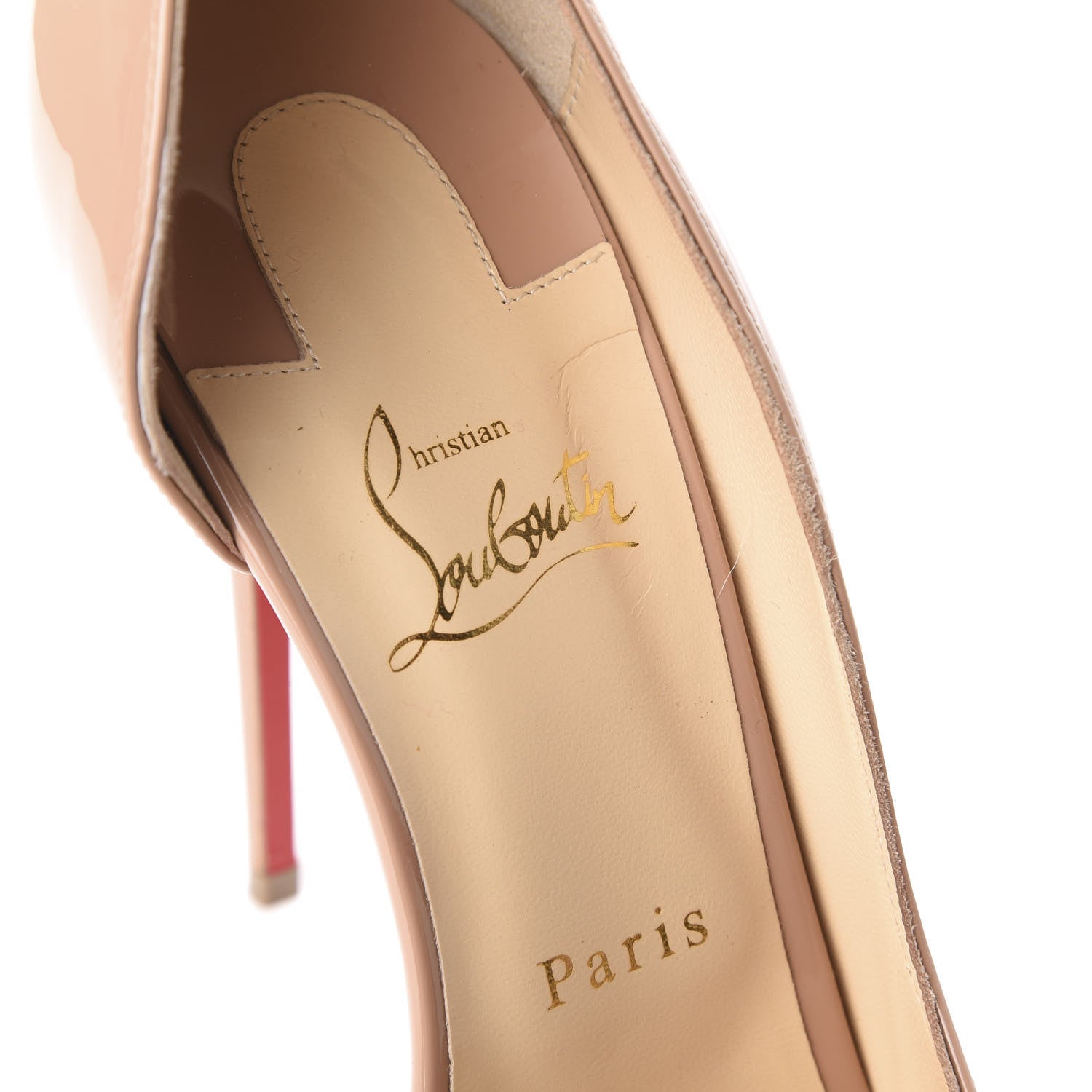 Christian Louboutin Patent Iriza 100 Pumps 41 Nude 8 of 10