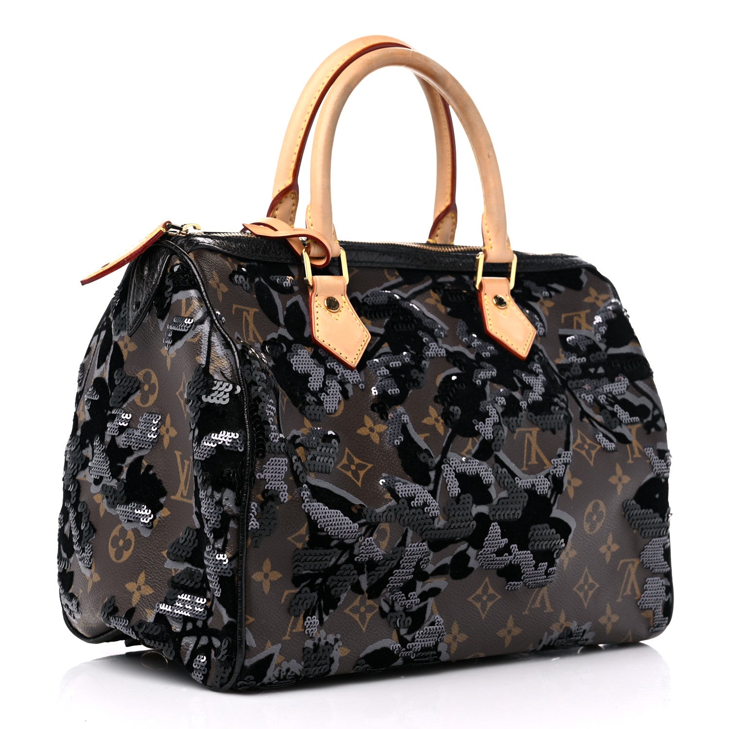Louis Vuitton Monogram Fleur De Jais Sequins Speedy 30 3 of 13