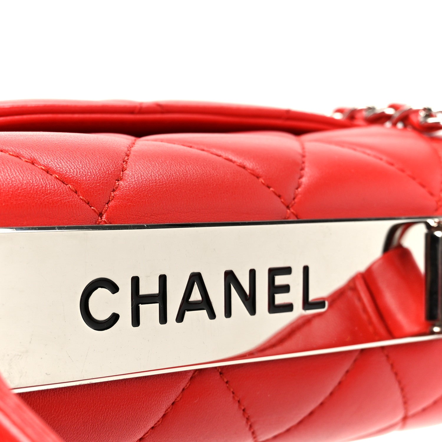Chanel Lambskin Quilted Small Trendy CC Flap Dual Handle Bag Red 9 of 12