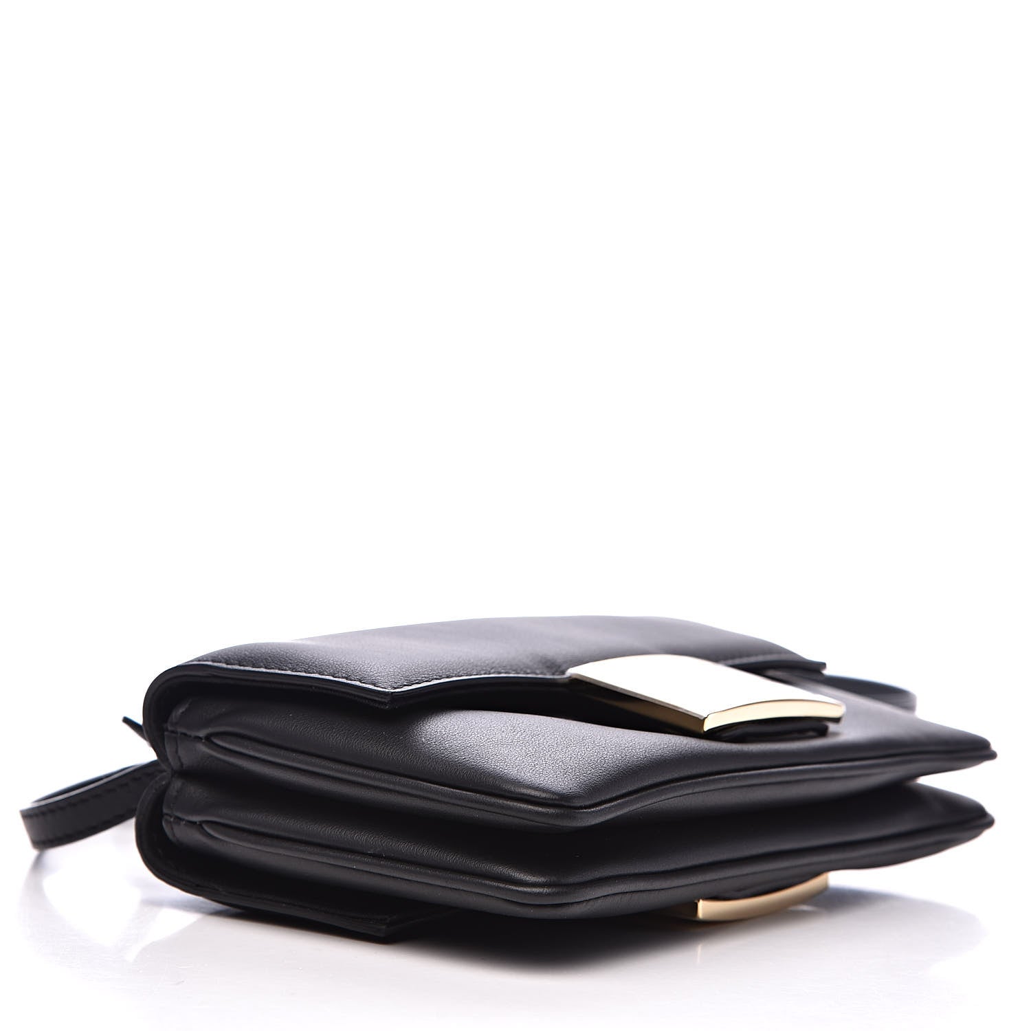Fendi Vitello Grace Matte Duo Baguette Black 4 of 11