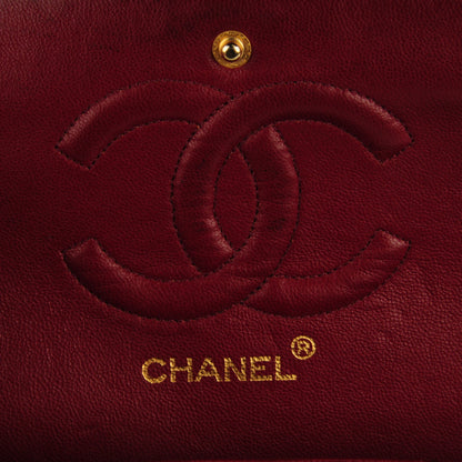 Chanel Lambskin Quilted Medium Double Flap Black 6 of 8