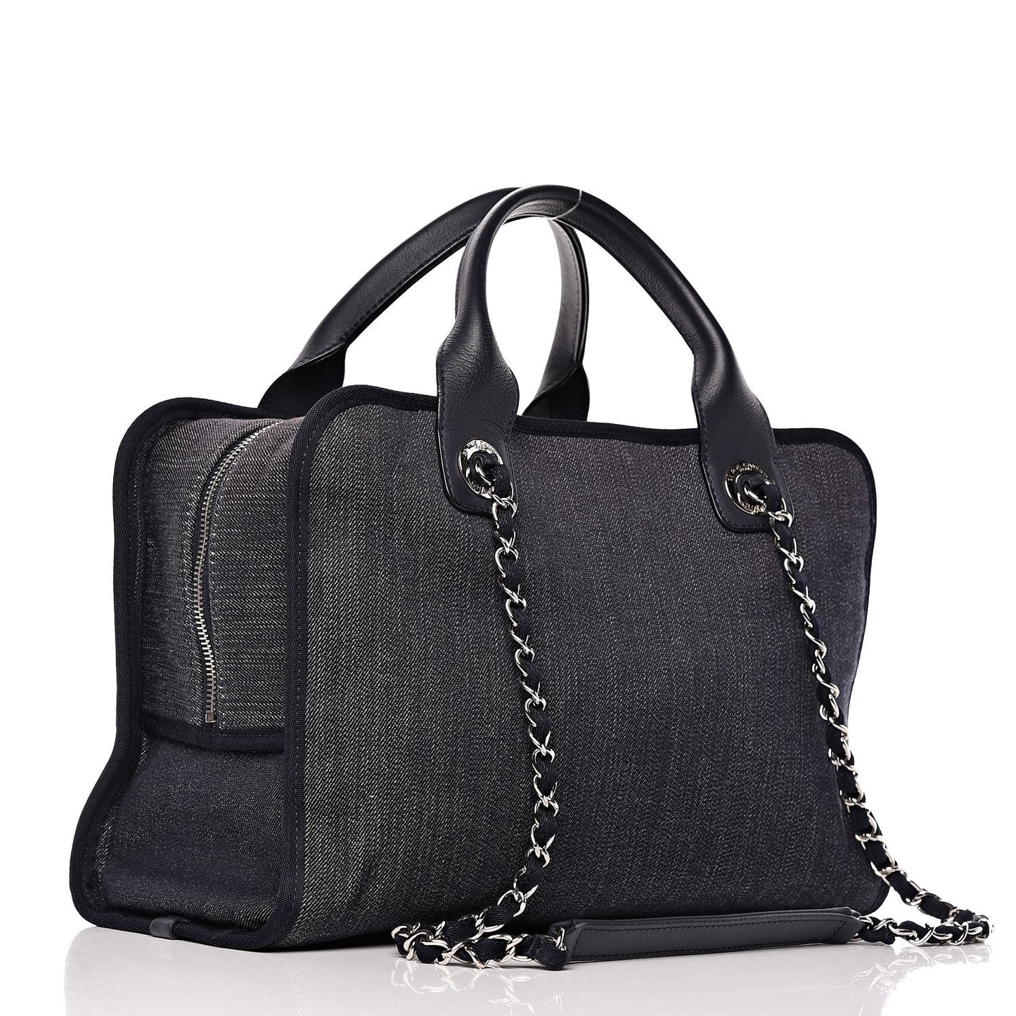 Denim Deauville Bowling Bag Dark Blue