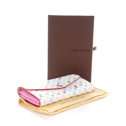 Louis Vuitton Monogram Multicolor Sarah Wallet NM White Litchi 4 of 7