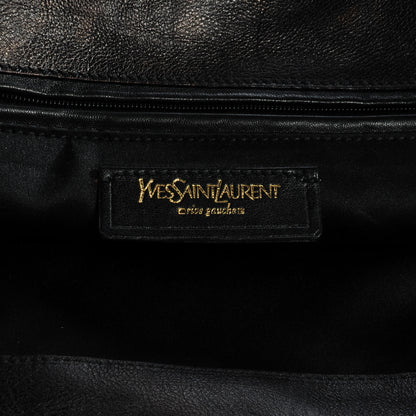 Saint Laurent Calfskin Tribute Tote Black 6 of 7