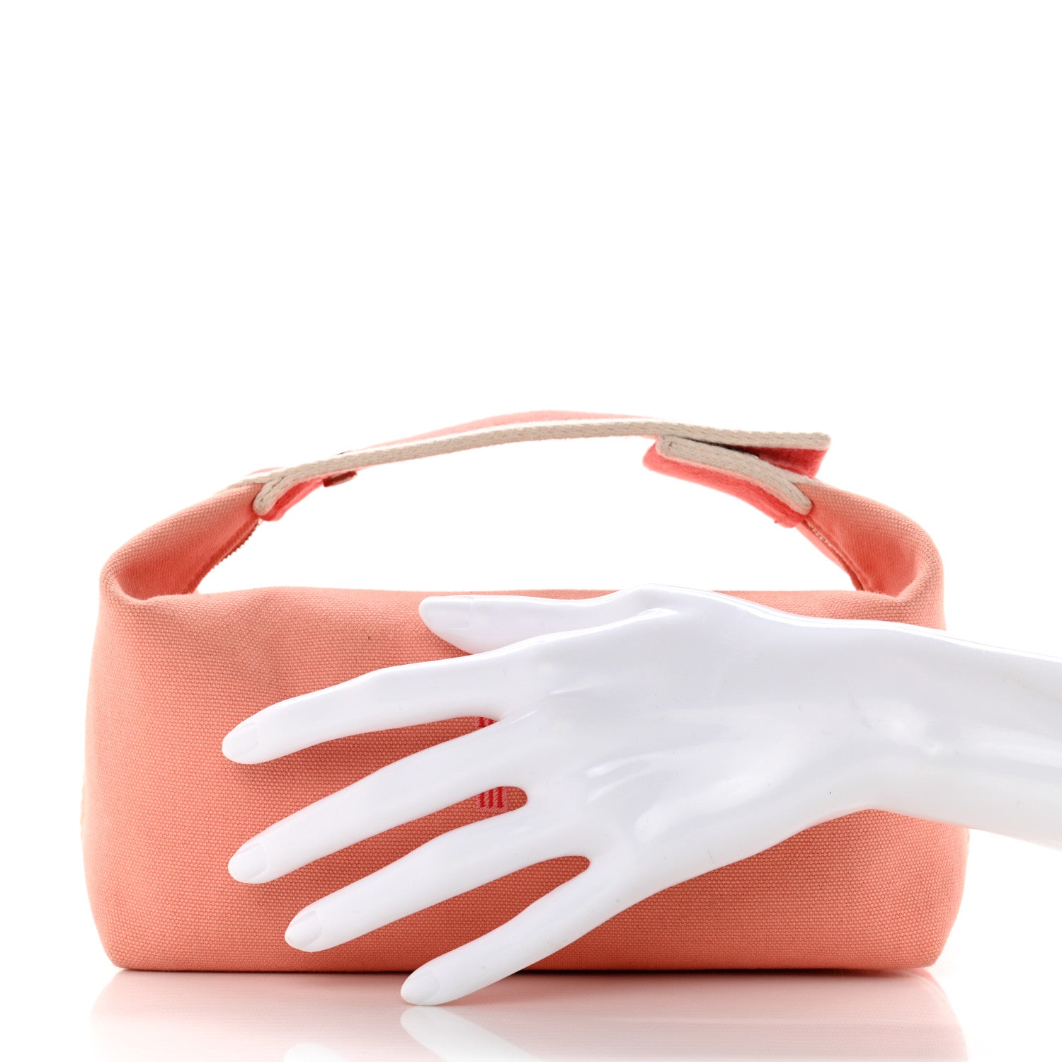 Hermes Canvas Small Bride-A-Brac Pouch Goyave 2 of 8
