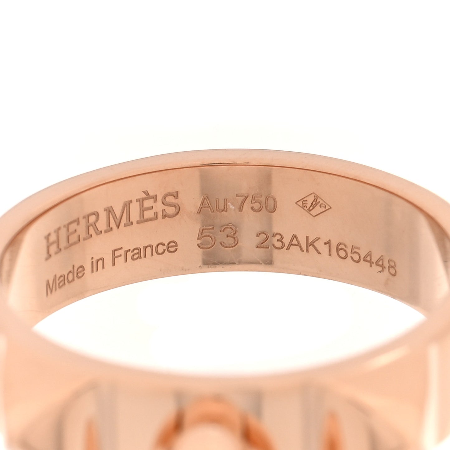18K Rose Gold PM Collier De Chien Ring 53 6.5