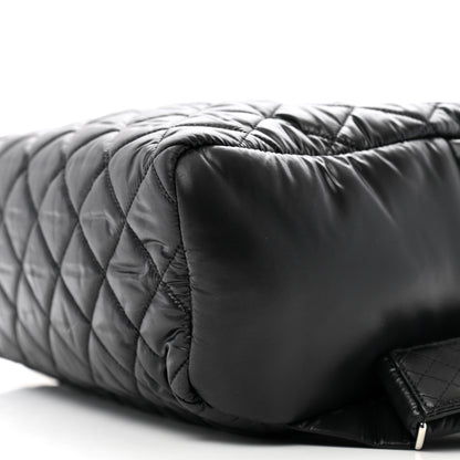 Chanel Nylon Quilted Coco Cocoon Backpack Black 10 of 11