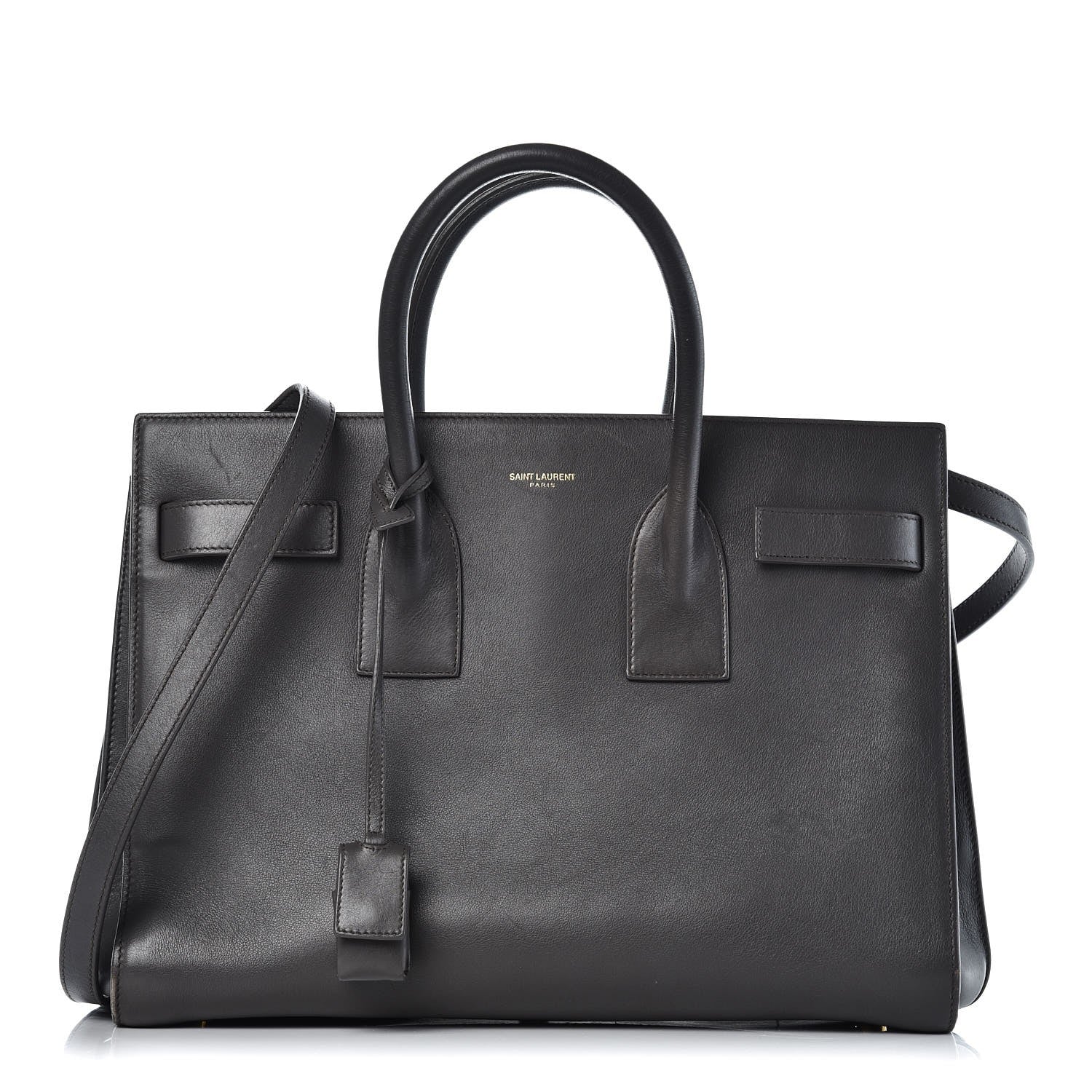 Saint Laurent Calfskin Small Sac De Jour Fog 1 of 17