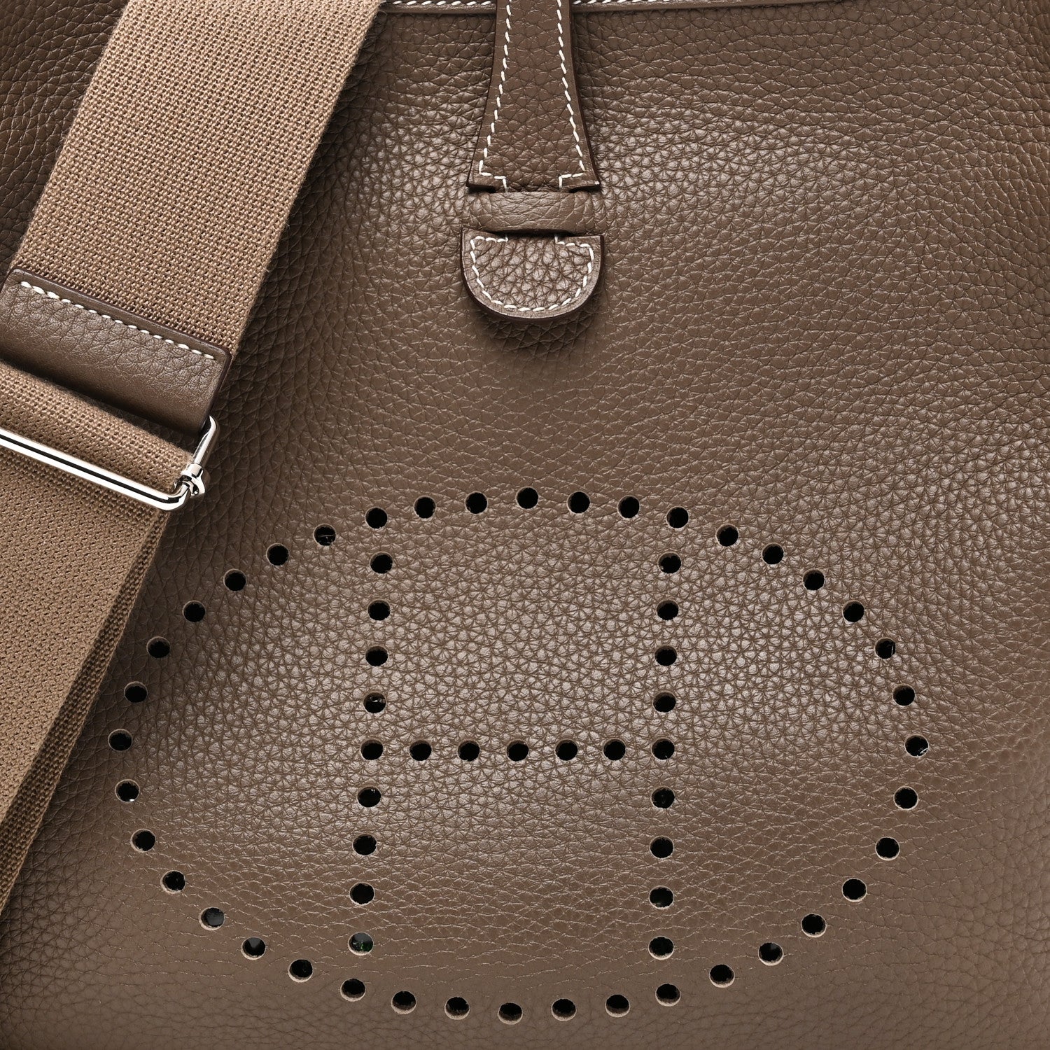 Hermes Taurillon Clemence Evelyne III PM Etoupe 8 of 11