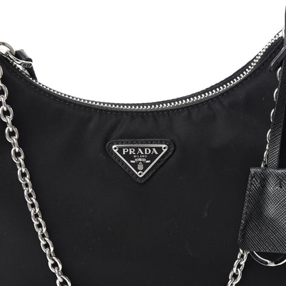 Prada Nylon Re-Edition 2005 Shoulder Bag Black 11 of 12