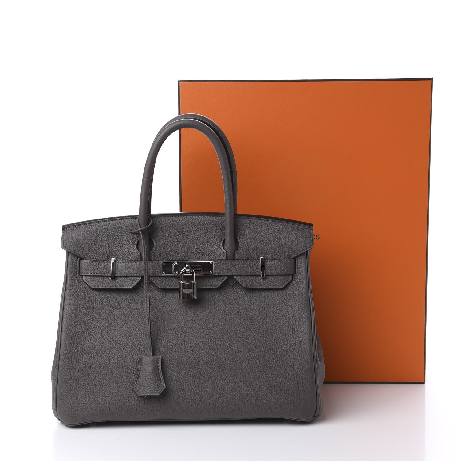 Hermes Togo Birkin 30 Etain 8 of 8