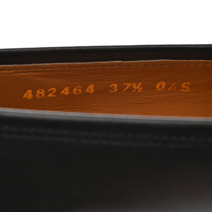 Gucci Calfskin Womens Jordaan Loafers 37.5 Black 8 of 8