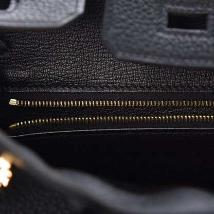 Hermes Togo Birkin 25 Black 10 of 33