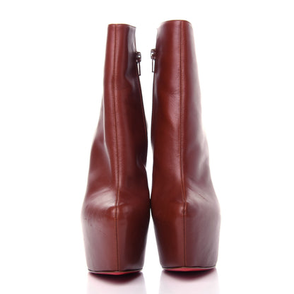 Christian Louboutin Calfskin Daf Booty 160 Ankle Boots 36 Brown 2 of 11