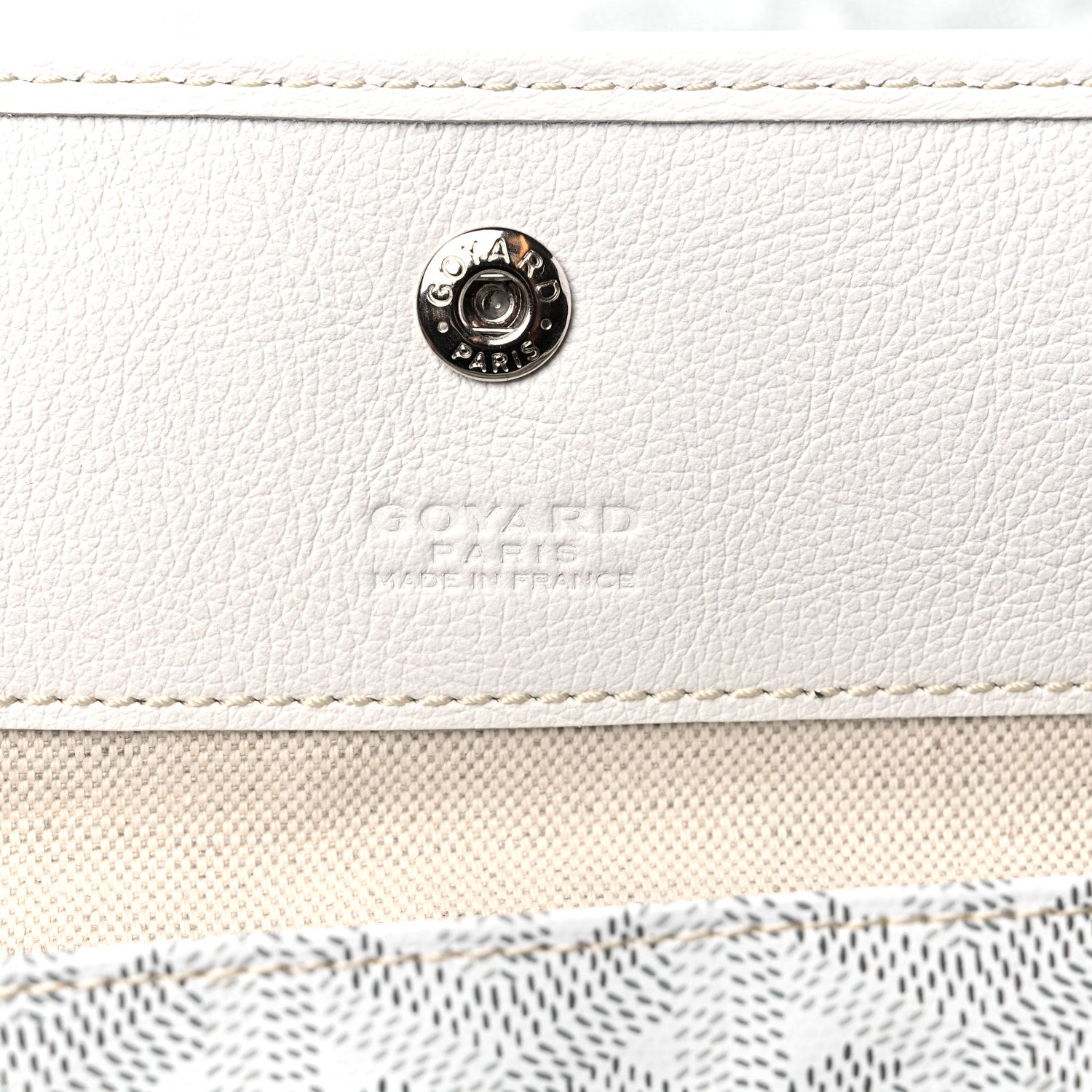Goyard Goyardine Saint Louis GM White 7 of 9