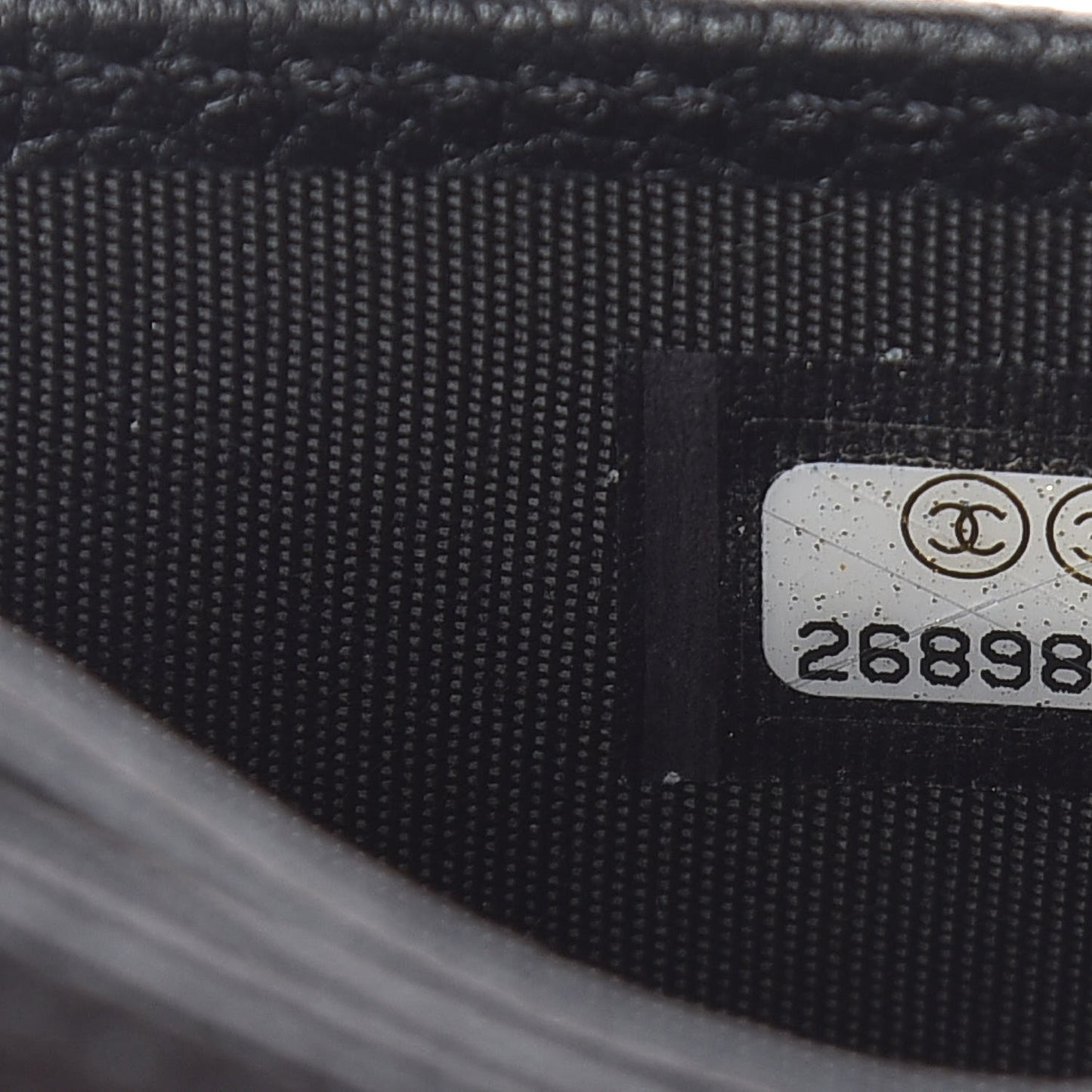 Grained Calfskin CC Card Holder Black