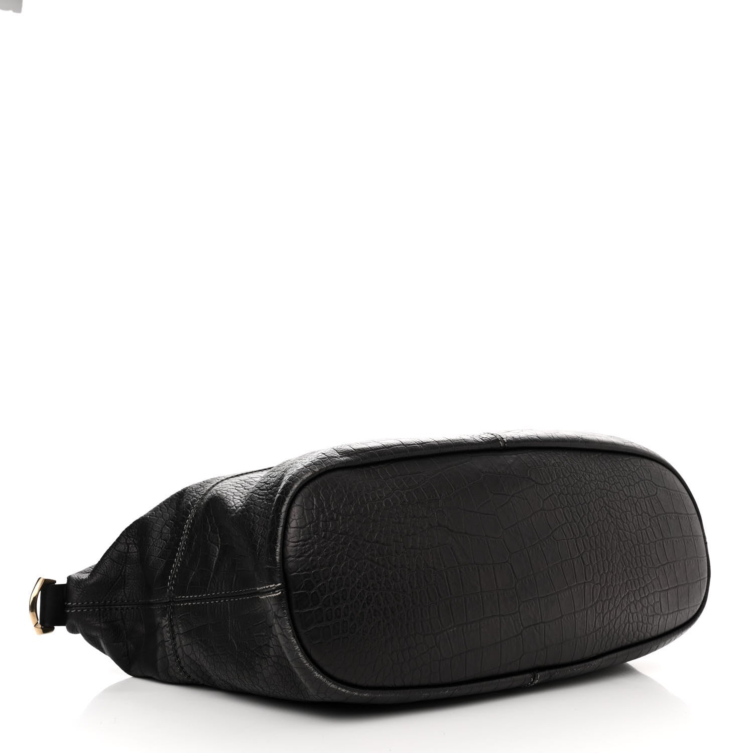 Givenchy Calfskin Crocodile Embossed Medium Nightingale Black 4 of 13