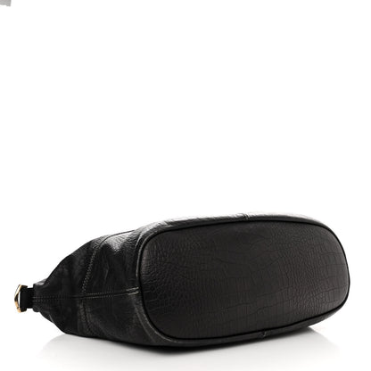 Givenchy Calfskin Crocodile Embossed Medium Nightingale Black 4 of 13