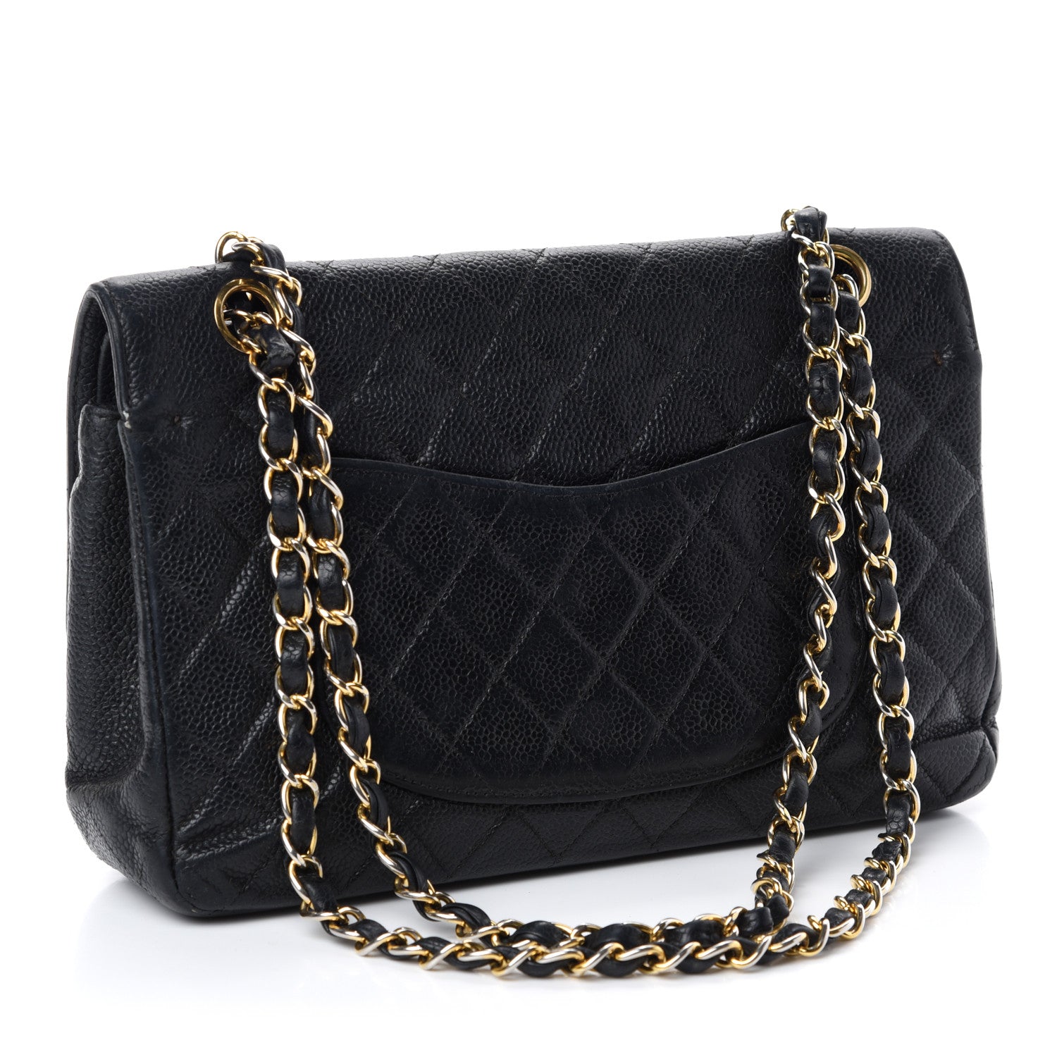 Chanel Caviar Quilted Medium Double Flap Black 3 of 13
