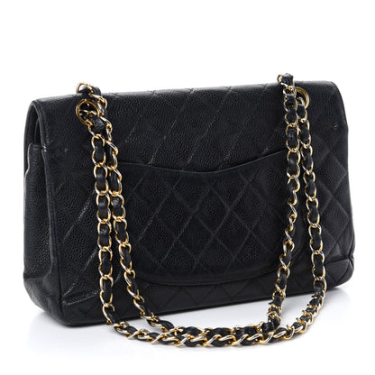 Chanel Caviar Quilted Medium Double Flap Black 3 of 13