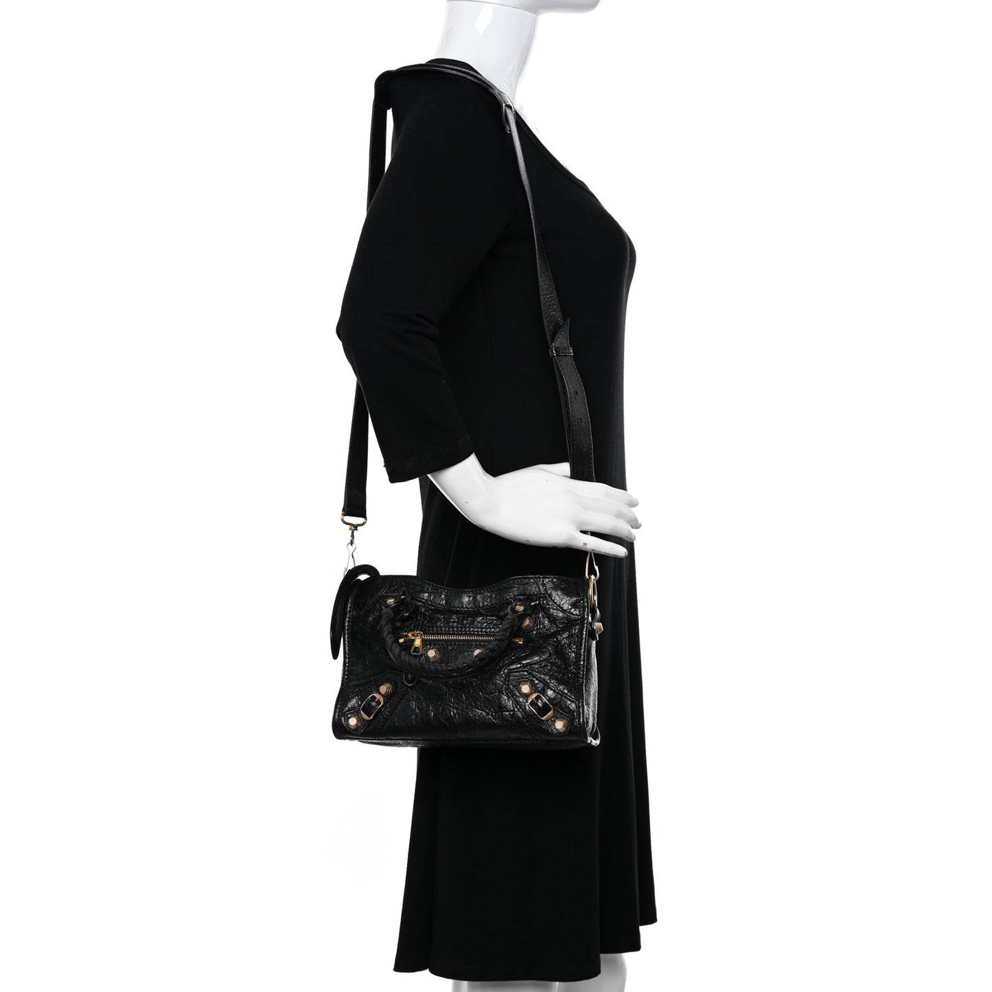 Agneau Giant 12 Gold Hardware Mini City Black