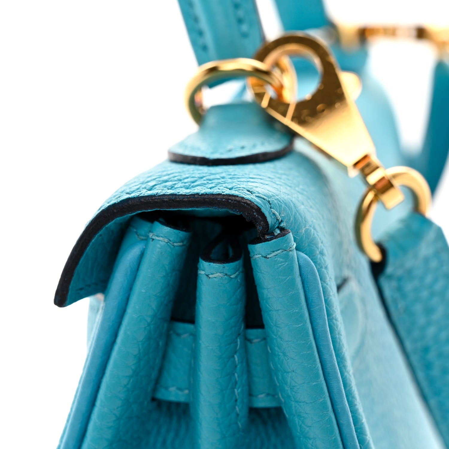 Hermes Togo Kelly Retourne 25 Bleu du Nord 12 of 14