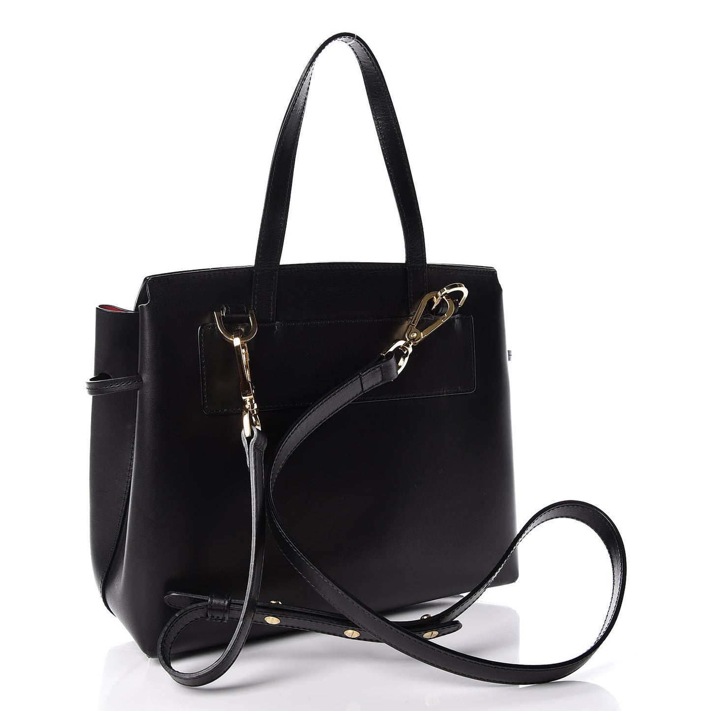 Calfskin Mini Lady Bag Black Flamma