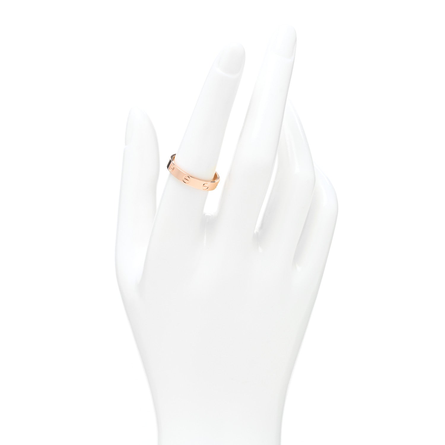 Cartier 18K Pink Gold 3.5mm LOVE Wedding Band Ring 56 7.5 2 of 4