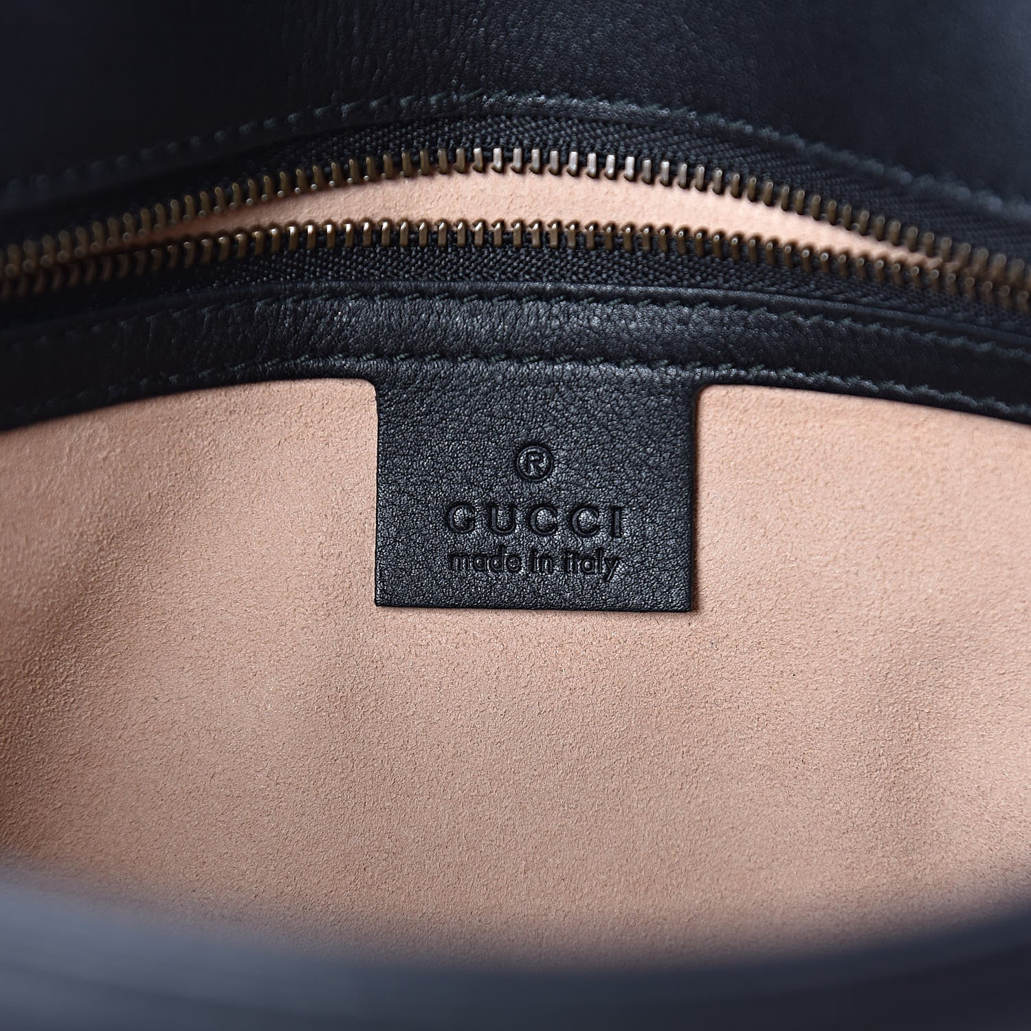 Gucci Calfskin Matelasse Small GG Marmont Shoulder Bag Black 6 of 10