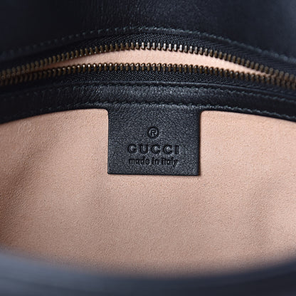 Gucci Calfskin Matelasse Small GG Marmont Shoulder Bag Black 6 of 10