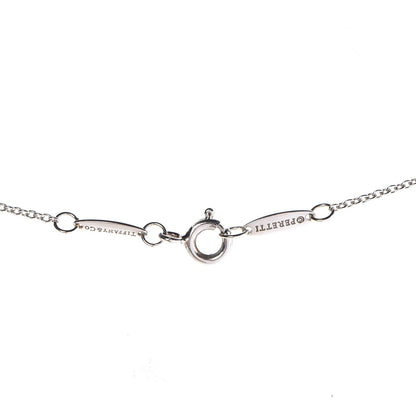 Tiffany Sterling Silver Diamond .10ct Elsa Peretti Diamonds by the Yard Pendant Necklace 5 of 9