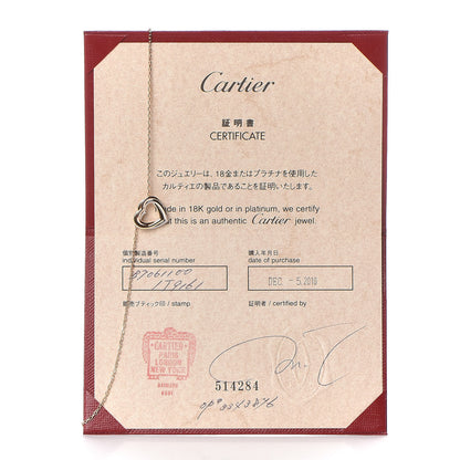 Cartier 18K Pink Yellow White Gold Trinity Heart Necklace 6 of 6