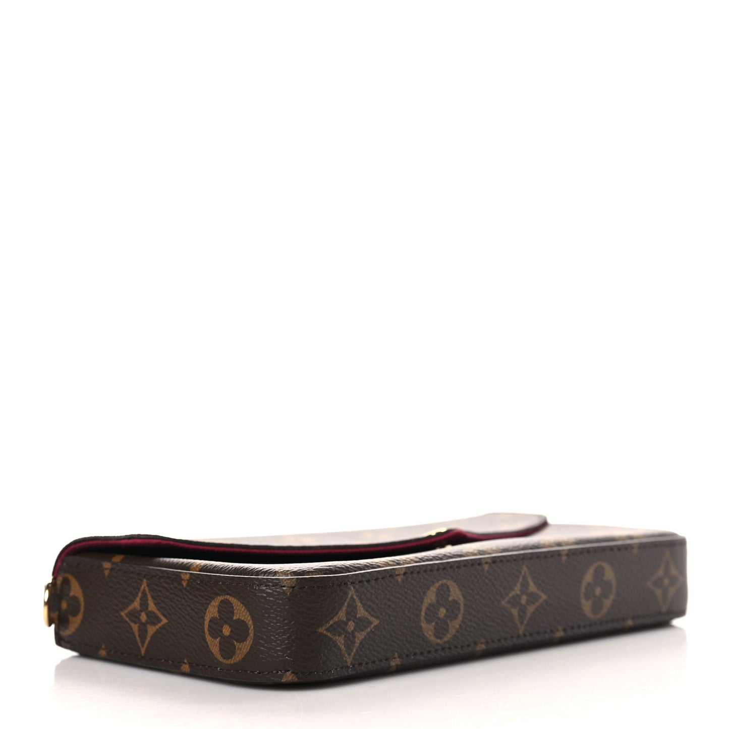 Monogram Pochette Felicie Chain Wallet Fuchsia