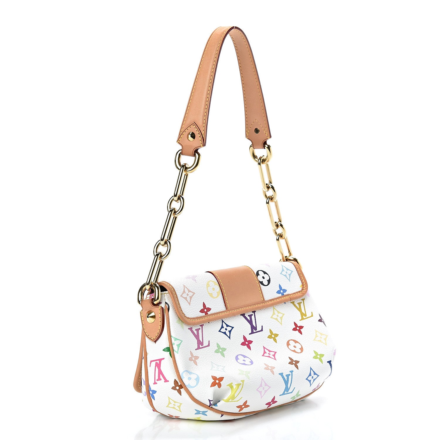 Louis Vuitton Monogram Multicolor Patti White 3 of 16