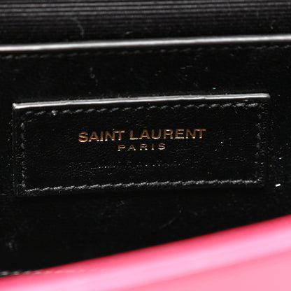 Saint Laurent Grain De Poudre Classic Monogram Kate Clutch Lipstick Fuchsia 6 of 7
