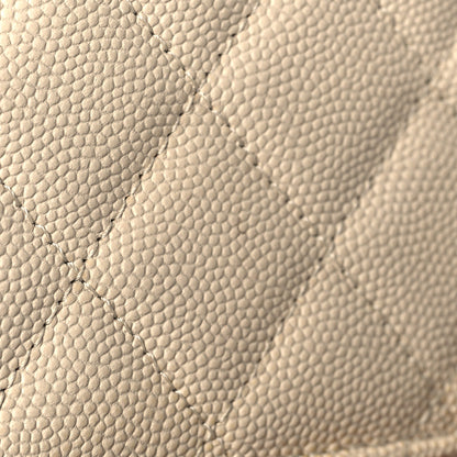 Chanel Caviar Quilted Square Wallet On Chain WOC White 12 of 13