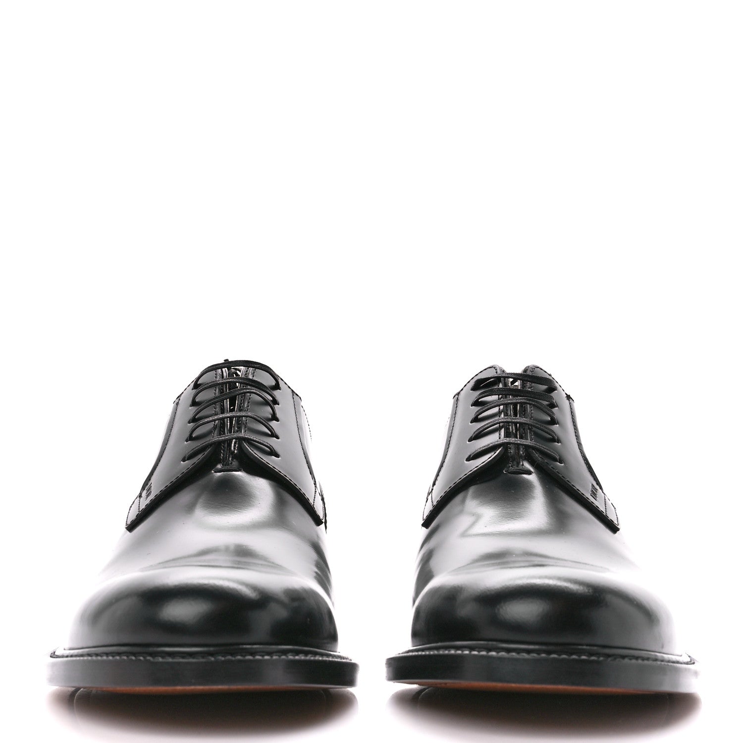 Christian Dior Polished Calfskin Mens Derby Shoe 43 Black 2 of 12