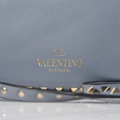Valentino Garavani Vitello Medium Rockstud Tote London Stone 13 of 14