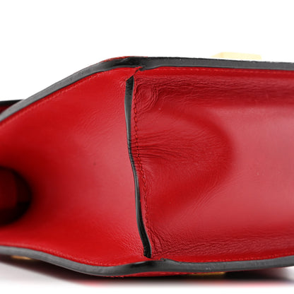 Gucci Calfskin Mini Sylvie Top Handle Bag Hibiscus Red 9 of 13