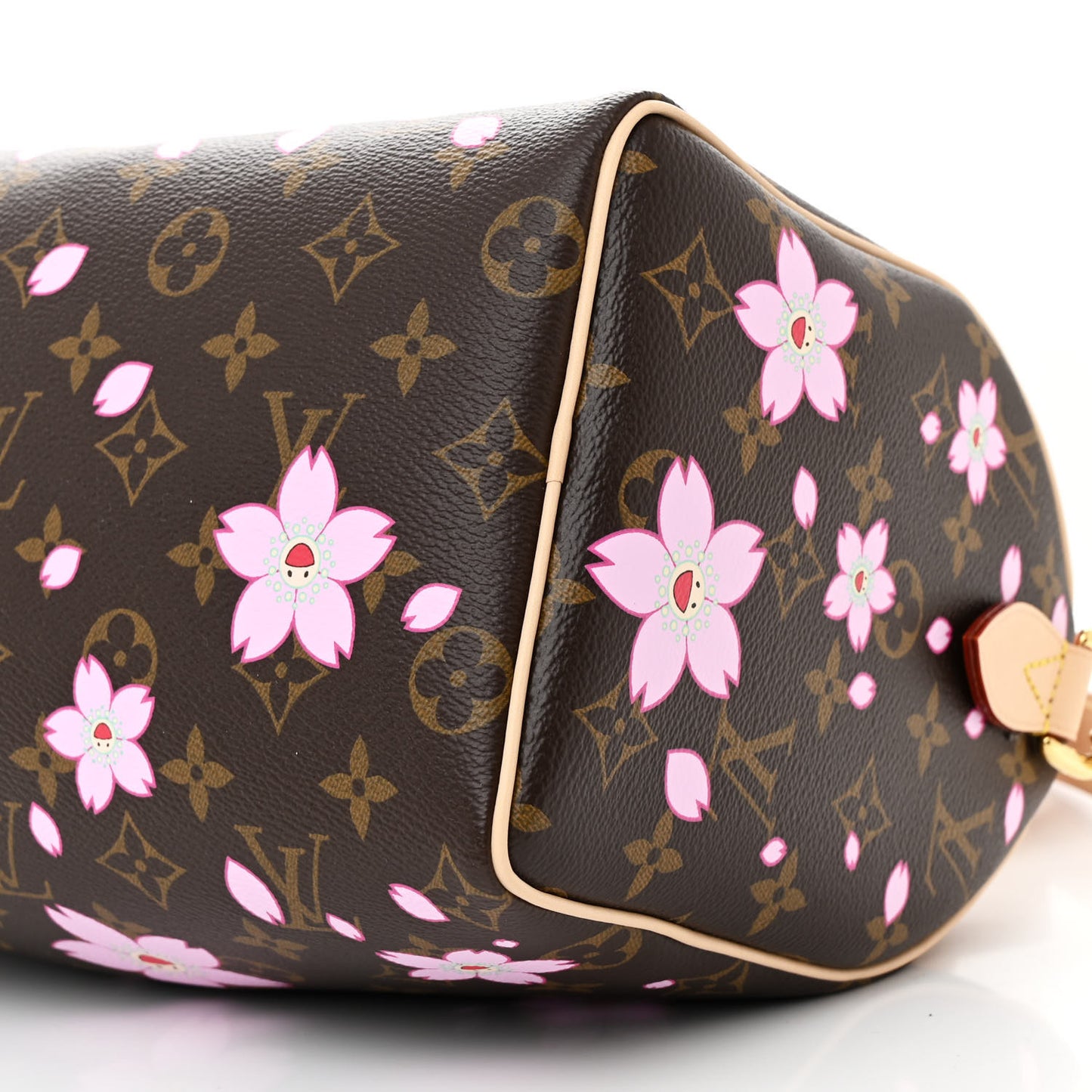 LV X TM Monogram Cherry Blossom Speedy Bandouliere 25 Sakura Brown
