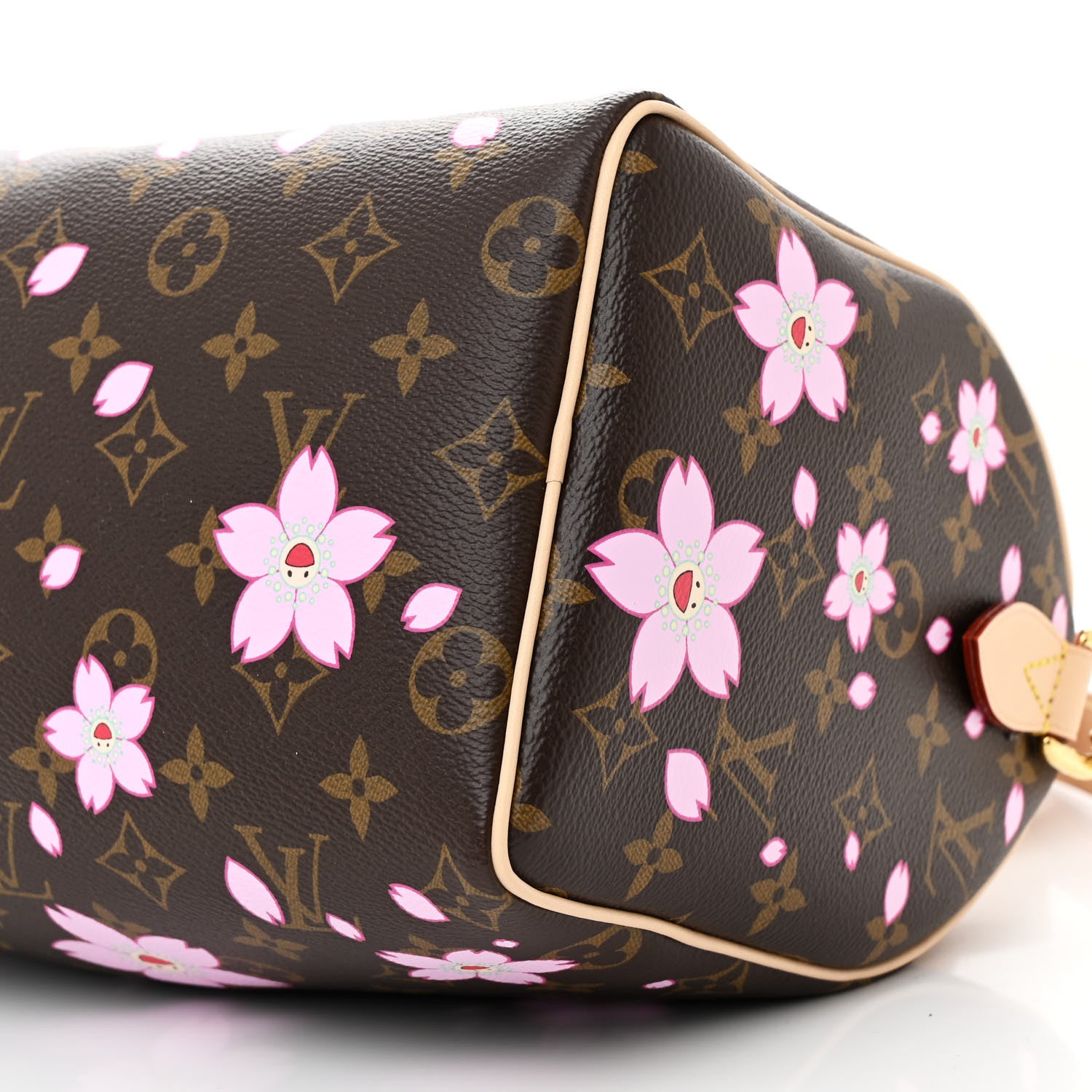 Louis Vuitton LV X TM Monogram Cherry Blossom Speedy Bandouliere 25 Sakura Brown 7 of 8