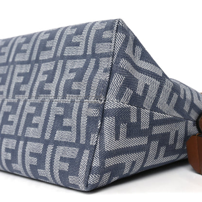 Fendi Denim Vitello Grace FF Mini By The Way Boston Bag  Blue 11 of 11