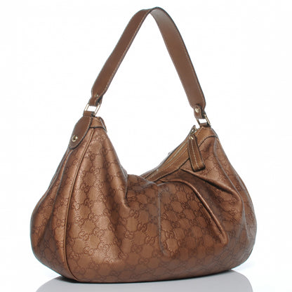 Gucci Guccissima Medium Sukey Hobo Bronze 3 of 7