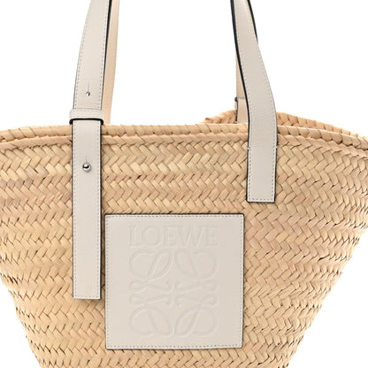 Loewe Raffia Medium Basket Tote Bag Natural White 7 of 10