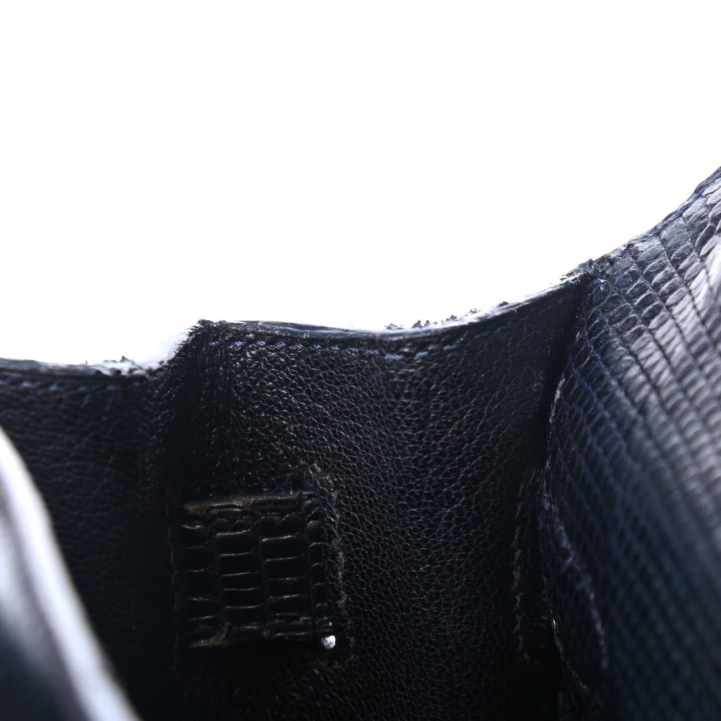 Lizard Kelly Sellier 32 Bleu Indigo