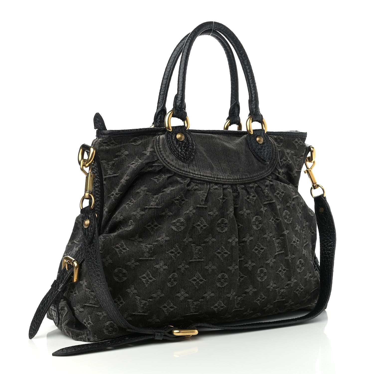 Louis Vuitton Denim Neo Cabby GM Black 3 of 12
