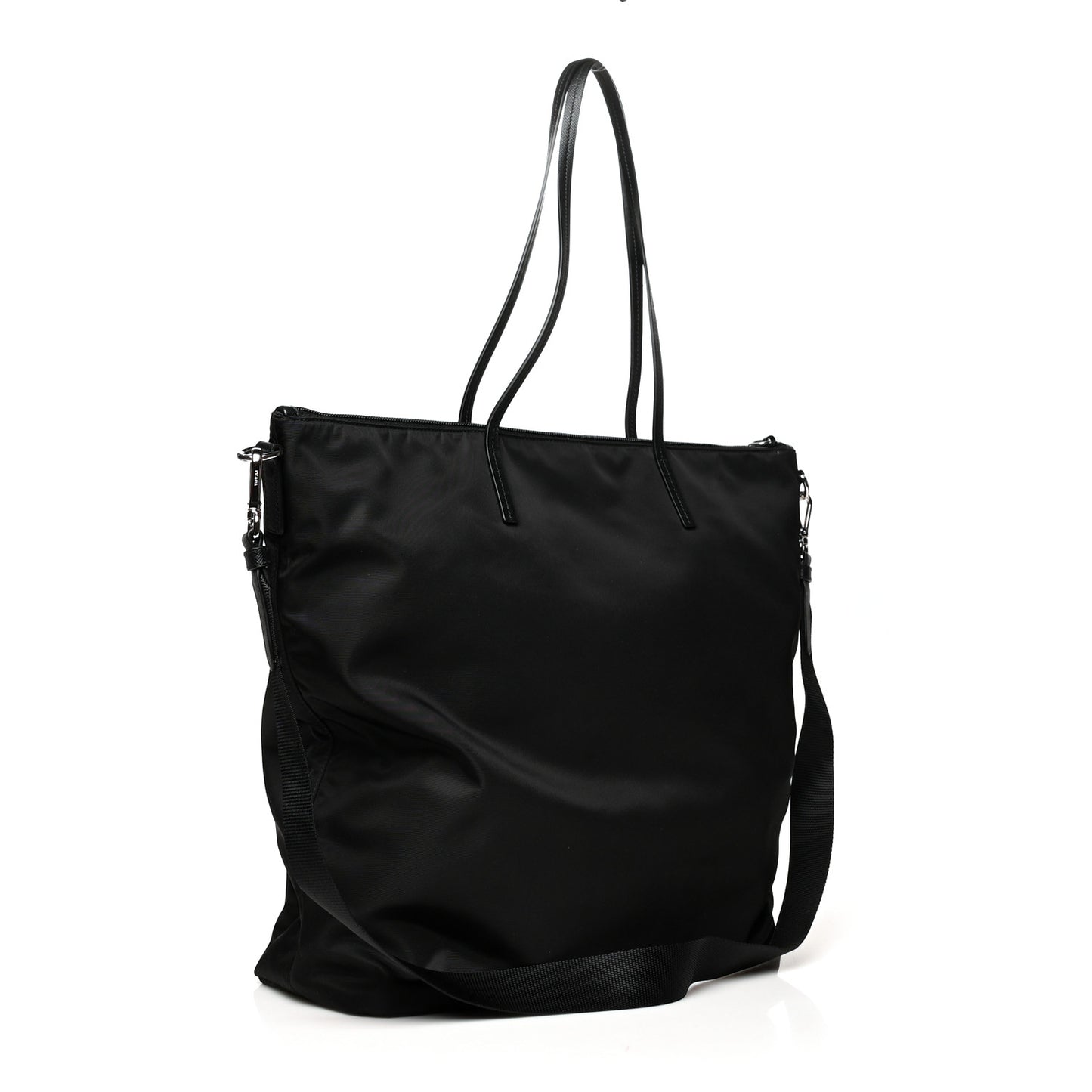 Tessuto Nylon Saffiano Tote Black