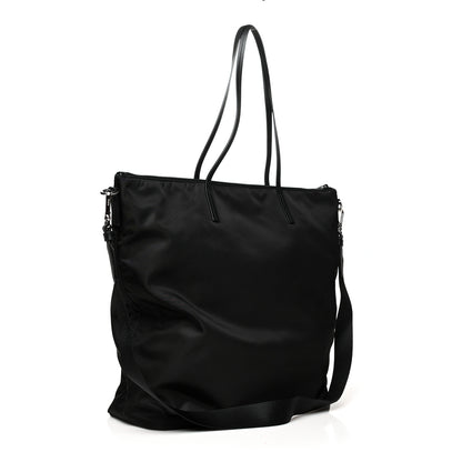 Prada Tessuto Nylon Saffiano Tote Black 3 of 9