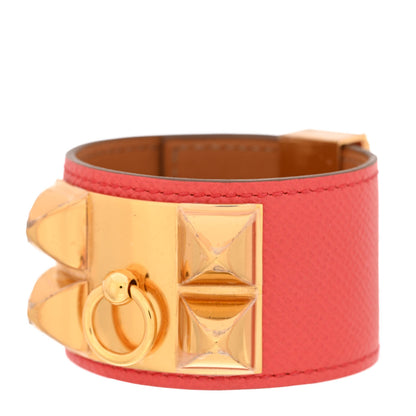 Hermes Epsom Collier De Chien CDC Bracelet S Rose Jaipur 1 of 7
